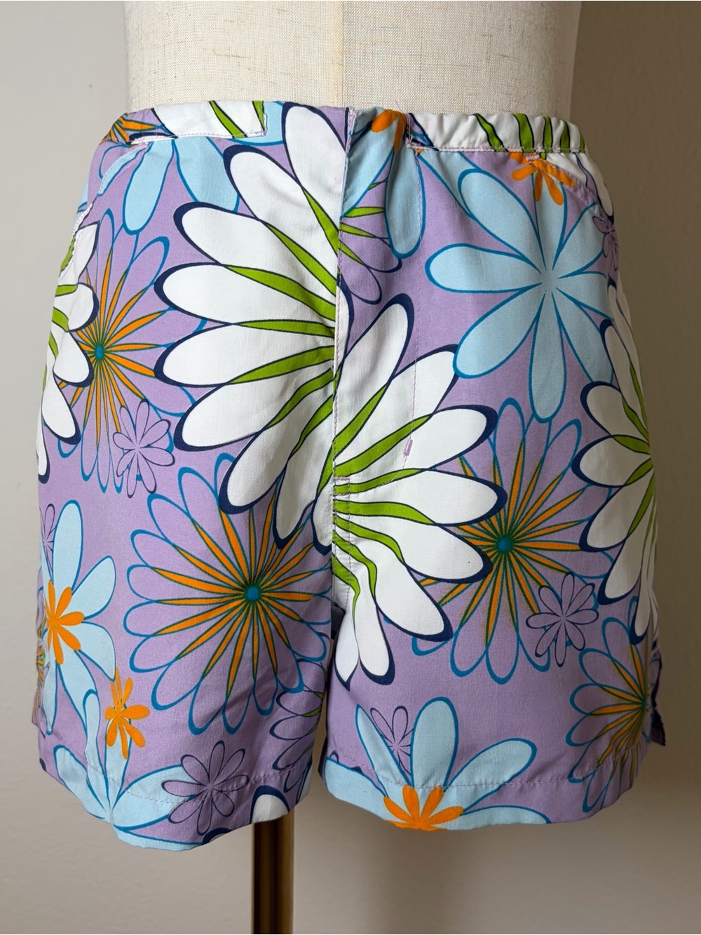 Mossimo Girls Floral Shorts Size L Purple
